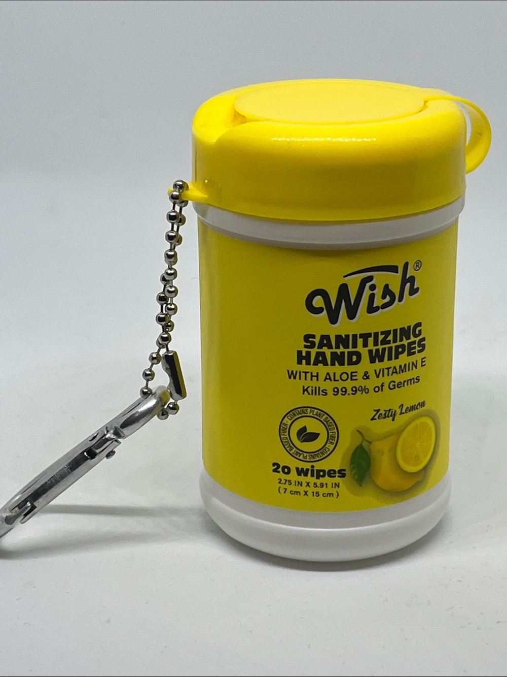 Wish Sanitizing Hand Wipes - Pick (1) Travel Canister with Clip - Picture 2 of 14